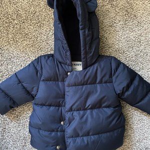 Old Navy Hooded Puffer Jacket w/ Bear Ears 🐻